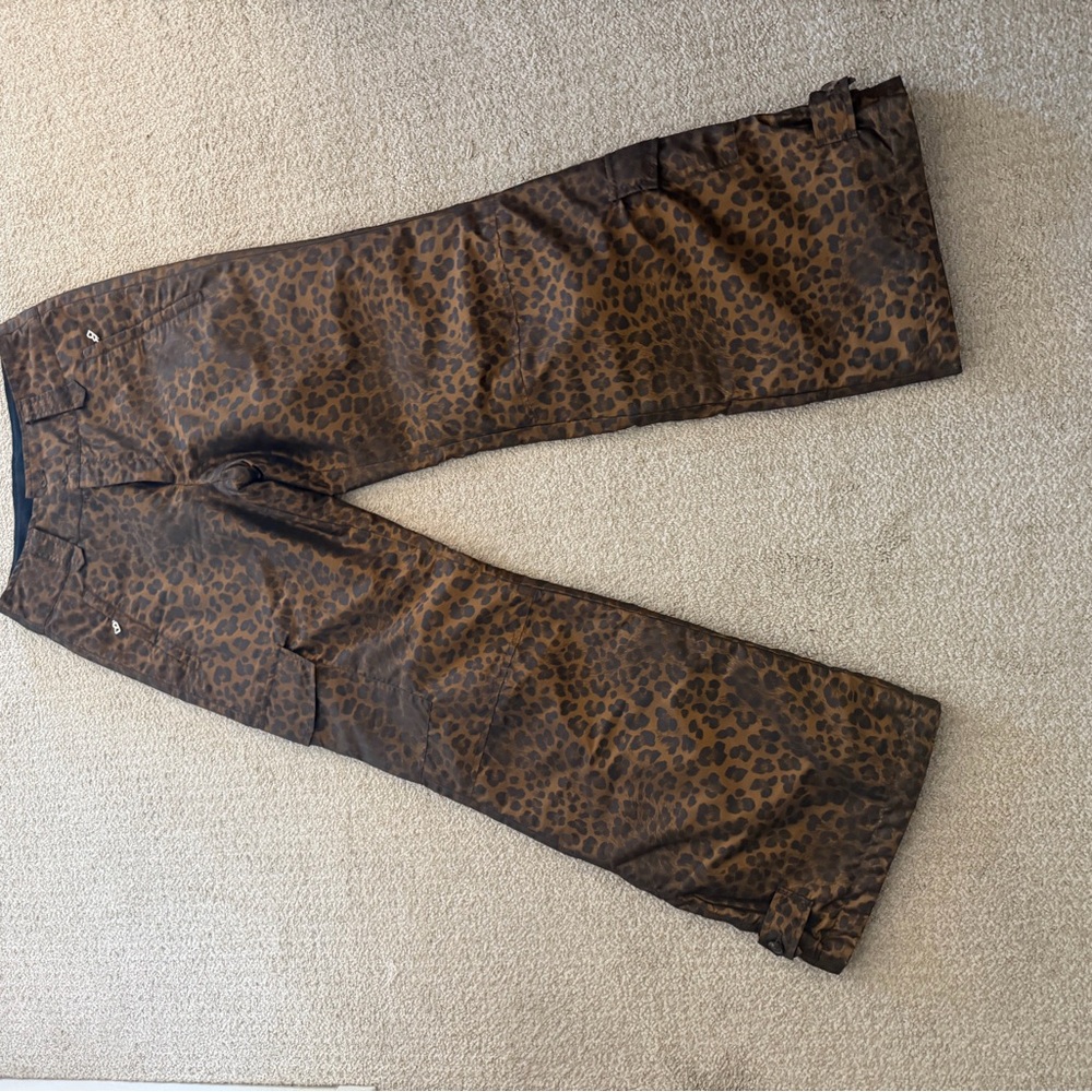 Bogner Brown Leopard Print Ski Pants - NEW w/o tags